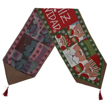 

Christmas Decoration Knitted Cloth Table Runner Creative Christmas Table Cloth Table Decoration Home Decoration