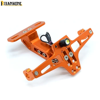 

Universal Motorcycle Adjustable Angle Aluminum License Number Plate Frame For KTM DUKE200 DUKE 390 690 990 1050 1290 Adventure