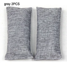 1 пара мини натуральный очиститель воздуха льняные мешочки бамбуковые темно-серый для обуви заглушка запах обуви дезодорант для обуви сухой дезодорант