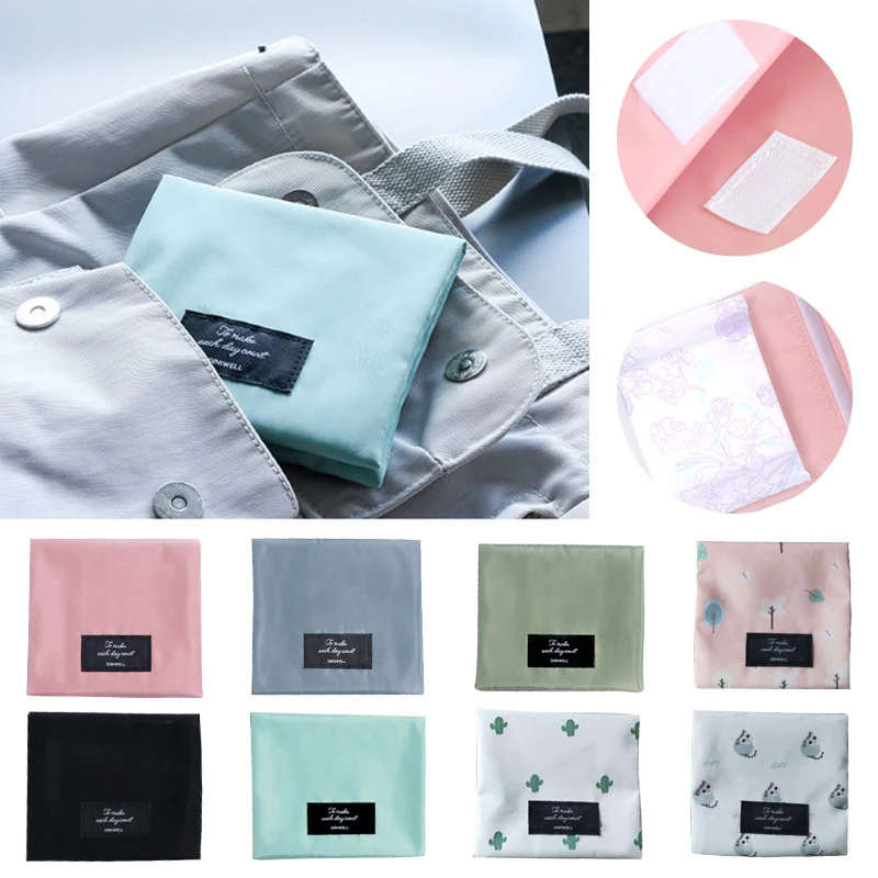 

Portable Square Sanitary Towel Napkin Pad Tampon Purse Bag Organizer Pouch Girls Feminine Hygiene Pad Storage Pure Color