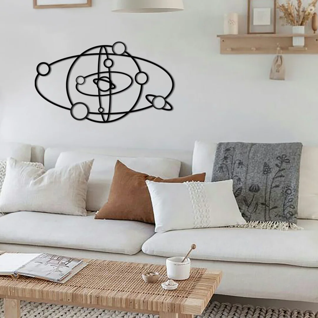 

Metal Wall Decor and Art, Planets, Metal Art Decor Home Office Decoration Living Room Decor