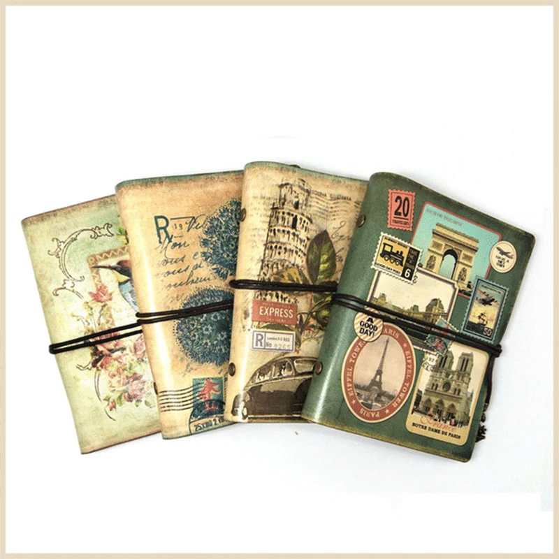 B6 Vintage Creative Loose-leaf Leather Notebook Travelers Small Bullet Journal Planner Agenda Sketchbook Diary Notepad Filofax