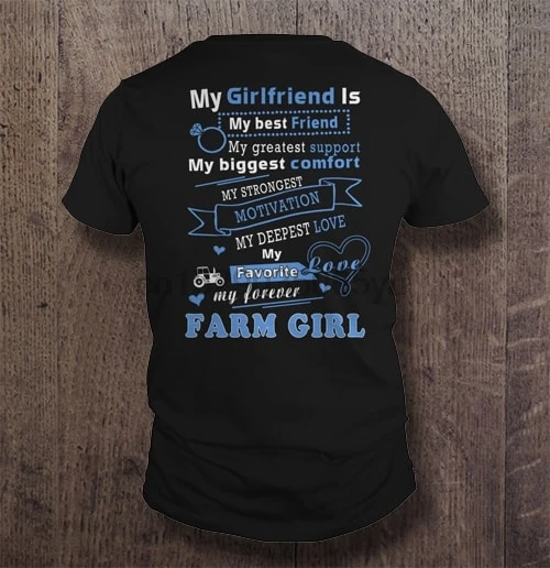 Мужская футболка с надписью My girlfriend is my best friend greatest support мужская и женская | одежда