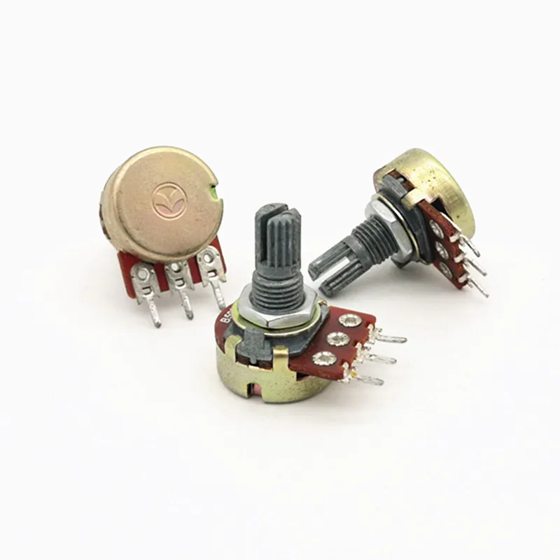 Taiwan Alpha Aihua Rv16-10-15K Potenziometro B50K Lunghezza Dell'Albero 15Mm.