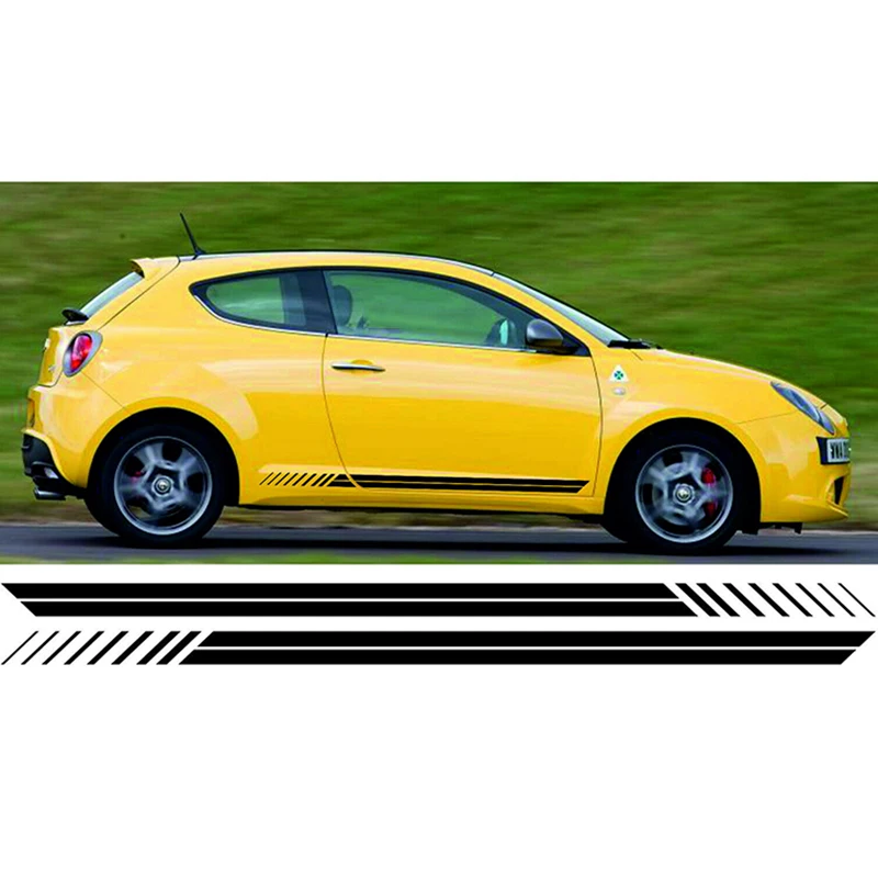 Для Alfa Romeo MITO GTA виниловые боковые полосы автомобильные рисунки стикеры наклейки