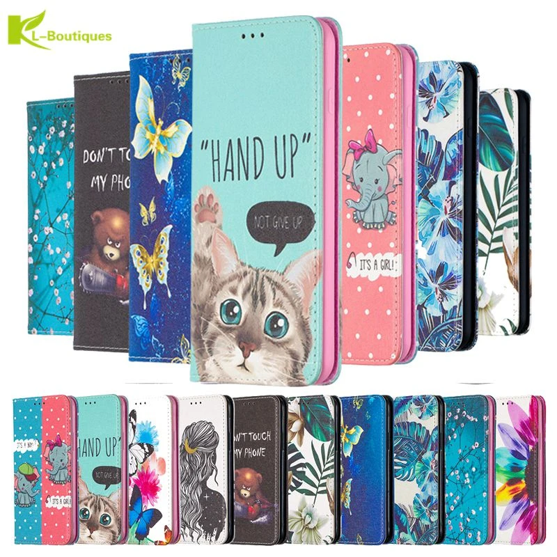 Leather Case For Xiaomi Mi 11 Lite Case on For Xiomi Xiaomi Mi11 Lite 5G Fundas Wallet Stand Book Flip Cover Cat Painted Coque