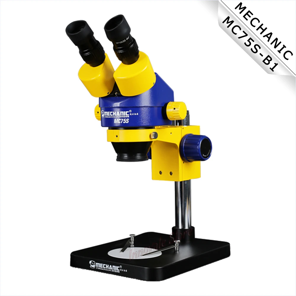 

Industrial Binocular Stereo Microscope MECHANIC MC75S-B1 High Definition Wide Angle Continuous Zoom For Phone PCB Maintenance