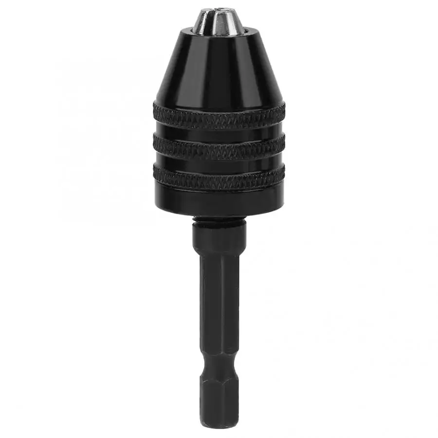 

HSS gereedschapskoffer 0.3-6.5mm Keyless Drill Chuck 1/4" Hex Shank Quick Change Adapter Converter brocas de centrar