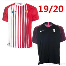 19 20 Хихон дома красная футбольная майка спортивные Хихон вдали#7 Santos#10 Кармона#14 Garcia спортивные Хихон рубашка