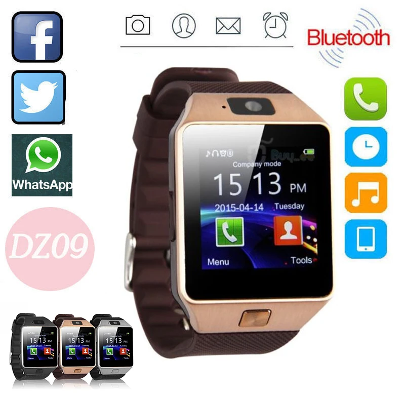 DZ09 Bluetooth Смарт часы телефон + камера SIM карта Спорт на открытом воздухе браслет