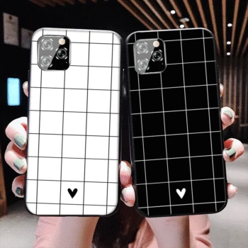 

Desxz Popular Checkerboard Plaid Checked Checkered Soft Phone Case For iphone 11 Pro Max 2019 5 6s 7 7Plus 8 8 plus XS Max XR
