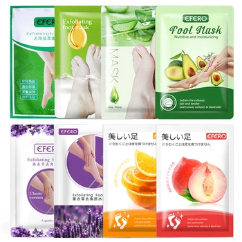 

8Packs Exfoliation Foot Mask Moisturizing Whitening Feet Peel Mask for Legs Exfoliation Dead Skin Remover Pedicure Socks Patches