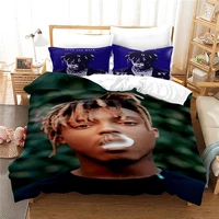 Juice Wrld 3D Bedding Set Print Duvet Cover Set with Pillowcases Home Textile Single Double Twin Full Queen King Size Bedclothes 2