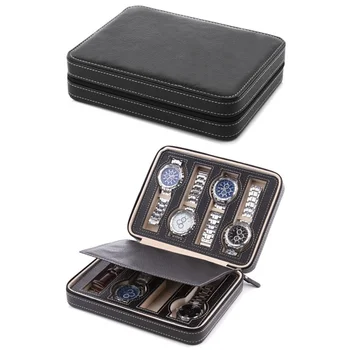 

Portable Travelling Watch Storage Bag 2 4 8 Slot /Grids Leather Watch Box Watches Display Box Case Jewelry Collector Case Gift