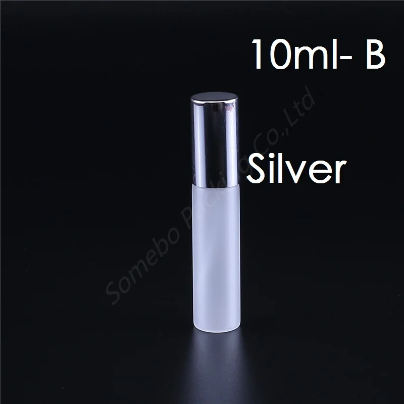 50pcs 5ML 10ML Tube Frosting Perfume Bottle Glass Sample Spray Bottle Atomizing Spray Liquid Container - Цвет: 10ml- B