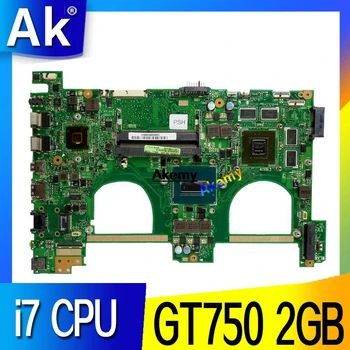 

AK N550JV For Asus N550jv N550JK N550J N550JX Laptop Motherboard i7 CPU GT750 2GB GPU Mainboard Test new motherboard