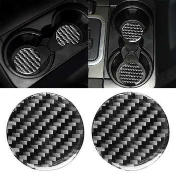 

Carbon Fiber Trim Cover Personal Car Part Console Cup Mat Elements Ornaments for Land Rover Discovery 4 2010-2016