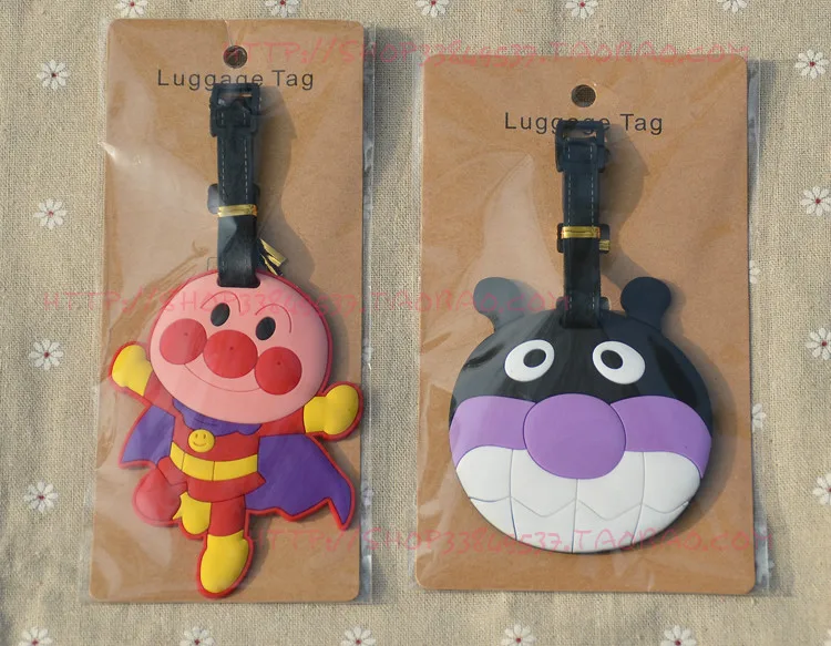 1 шт. Anpanman аниме путешествия бренд багажная бирка на чемодан ID адрес портативный держатель тегов багажные этикетки