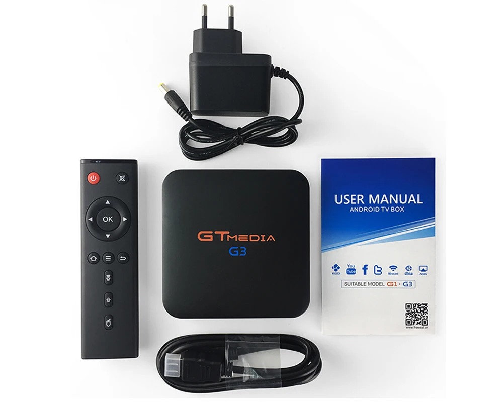 Gtmedia G3 Android 7.1.2 Amlogic S905X 2 ГБ/16 ГБ ТВ-бокс 2,4 г/5 г Wifi Bluetooth 4,0 Lan Hdm телеприставка(ЕС штекер) IP tv M3U
