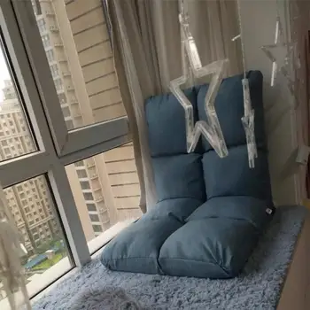 

Lazy Couch Tatami Bed Folding Backrest Single Bedroom Small Bed Above Ground Room Balcony Net Red Chair
