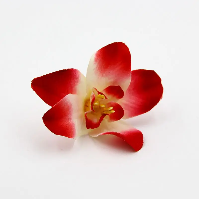 Tanio 10 sztuk/partia 7cm Silk Orchid sztuczny kwiat głowy do sklep