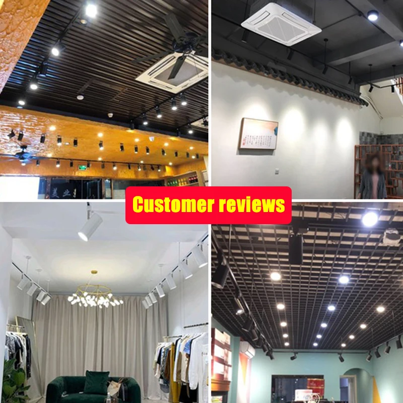 Whole Set Led Track Light Rail 0.5/1M Spot Light Led 12/20/30/40W Track Lighting System Fixtures Spotlight Home Shop Living Room 4