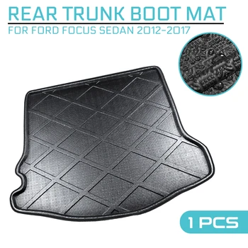 

Car Floor Mat Rear Trunk Anti-mud Cover Carpet For Ford Focus Sedan 2012-2013 2014 2015-2017