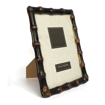 

Bamboo Photo Frame European Vintage Style 6 inch 7 inch Picture Frame Orizontal Vertical Dual-use