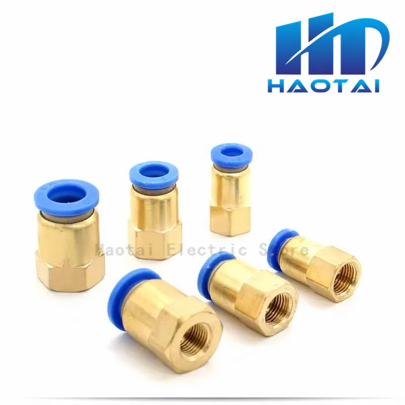 PCF &quotOD шланговая трубка 4 мм 12 Пневматический соединитель 1/8'' 1/4 'Ɖ/8'' 1/2