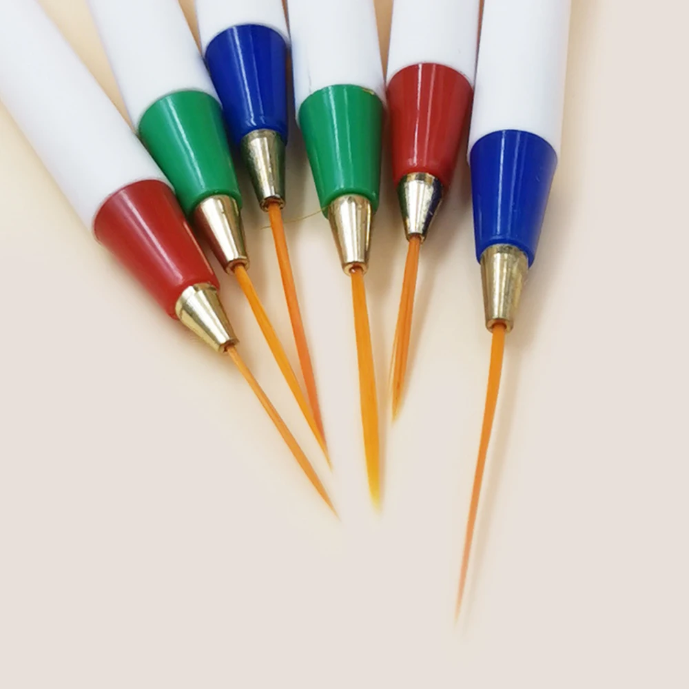 Профессиональный 3PC PNail набор художественных кистей Рисование линий ручка УФ