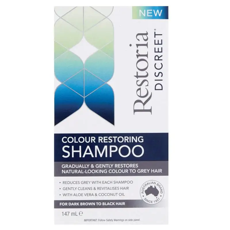 Australia Restoria Discreet Colour Restoring shampoo Lotion Hair Care 147ml Reduce Grey Hair Conditioner Suitable for Men Women Australia Restoria Discreet Colour Restoring shampoo Lotion Hair Care 147ml Reduce Grey Hair Conditioner Suitable for Men Women