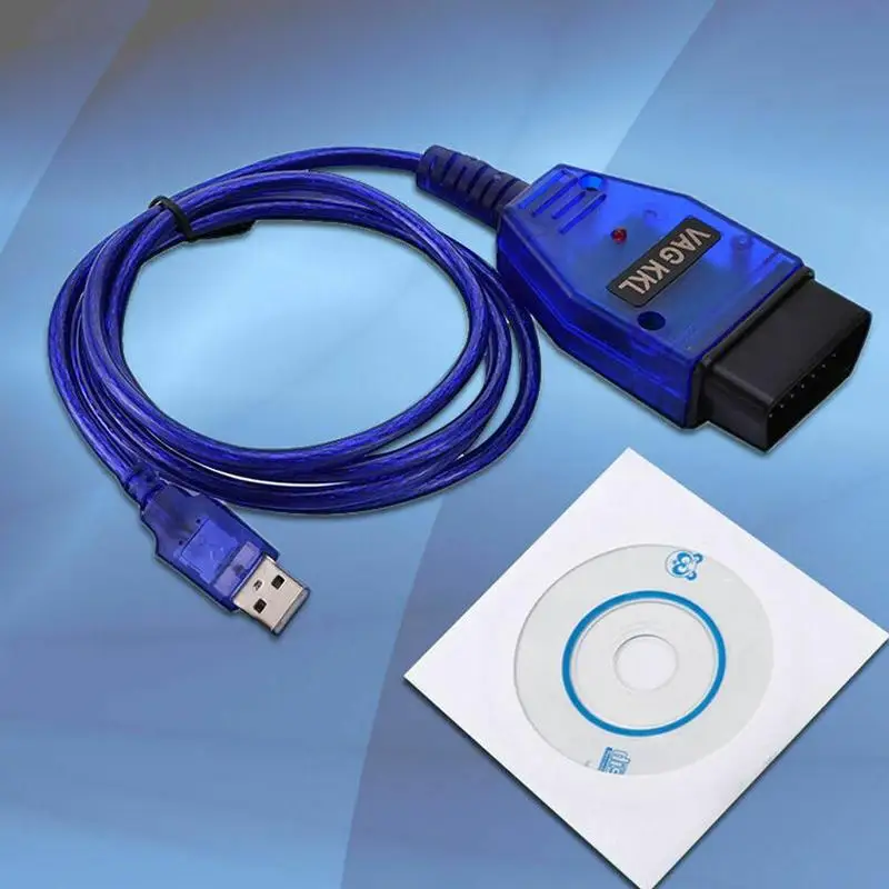 Автомобильный OBD2 USB VAG-COM KKL 409,1 интерфейсный кабель автомобильный диагностический сканер инструмент сканирования интерфейсный кабель для VW Audi Seat