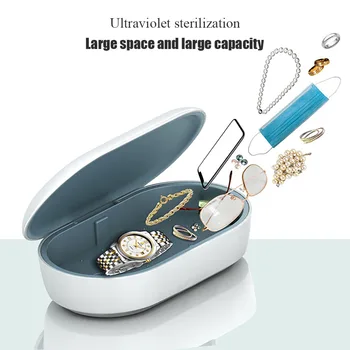 

10W Portable UVC Sterilize Box Mobile Phone Mask Aromatherapy Disinfection Wireless Charging Box UV Sterilizer Disinfection Lamp