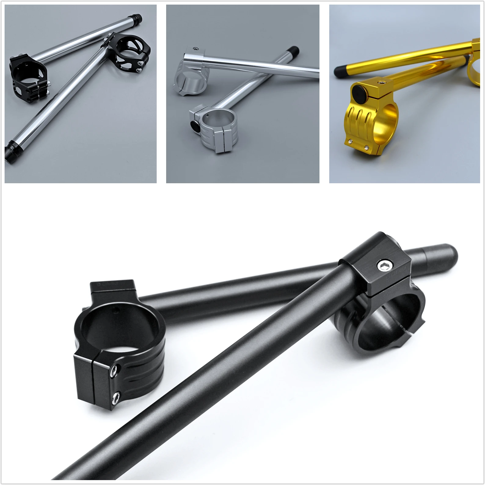 50 мм CNC ручка бар клип на Clipon баров подходит для CBR1000RR 04-10 CBR954RR RC45 RC51