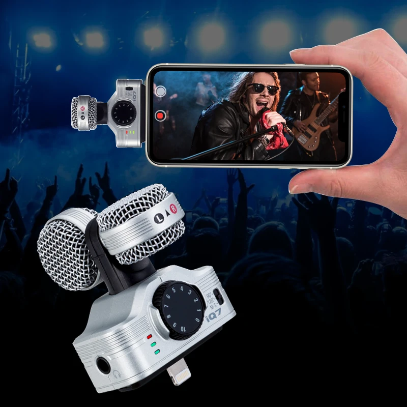 Original Zoom iQ7 Stereo Mid-Side Microphone for