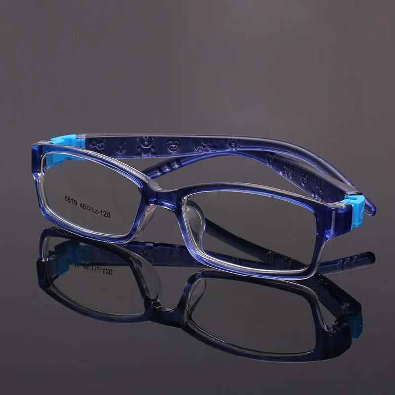 201 Genuine Product Ultra-Light Durable Children Glasses Faux TR90 Full Frame Eyes Framework Myopia Eyeglasses Fixing Device 881