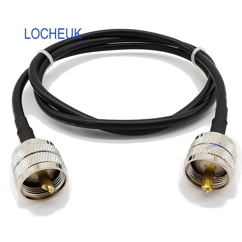 РЧ коаксиальный кабель RG58 СВЧ штекер типа папа 1 м 3 6 9 12 15 20 PL259 Coax RG58|Соединители| |