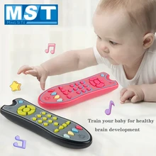 Детские музыкальные пульты дистанционного управления ТВ игрушка умный музыкальный мобильный телефон электрические номера Обучающие Игрушки для раннего развития для детей