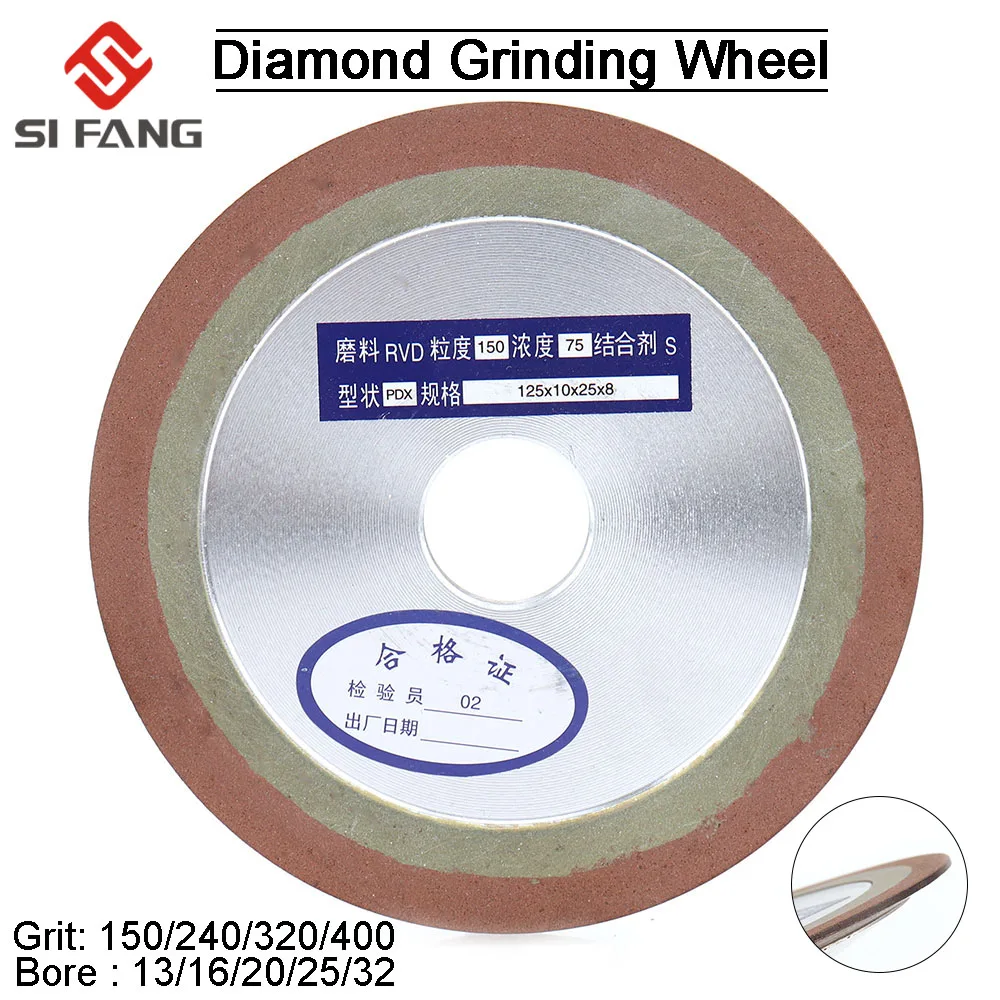 New 125mm/5inch Diamant Schleifscheibe Disc 150 Grit Grinder Cutter for Glass