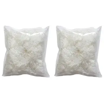 

2pcs Christmas Party Banners Snowflake Tassel Banners Christmas Hanging Banners For Xmas Party Decor