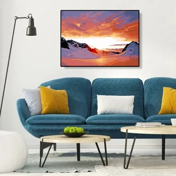 

DIY Digital Canvas Color Pictures Modern Wolf Frameless Painting By Numbers Kits For Household Bedroom Decorations Accessories