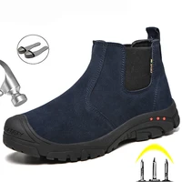 Work & Safety Boots Indestructible Shoes Safety Shoes Men Puncture-Proof Work Sneakers Men Work Shoes Chelsea Boots Winter Shoes