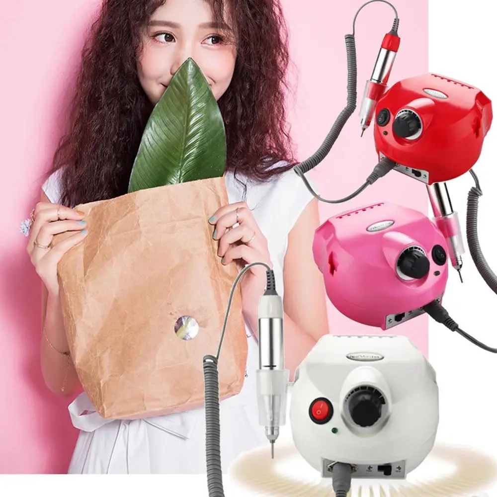 

Low Noise Portable Electric Nail Drill File Acrylic Manicure Machine Portable Pedicure Machine Set Nail Beauty Tool