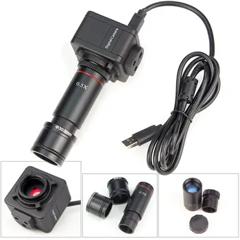 

SRATE Brand 5.0MP HD Microscope USB Digital Electronic Eyepiece with C-Mount 0.5X Eyepiece Adapter 23.2mm 30mm 30.5mm Relay Lens