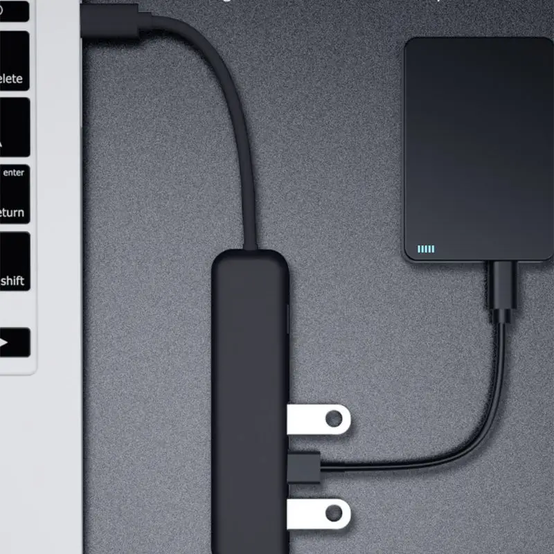 USB C концентратор тип C к USB3.0 сплиттер с TF SD ридер слот для MacBook/MacBook Pro/samsung/huawei