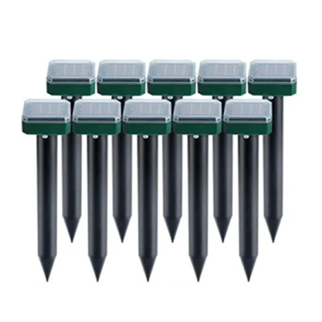 10 Pack Outdoor Solar Ultrahangos Rezgés Kártevőirtó Kígyócseppellő A Gyepkert Udvarához Farm Cnim Hot