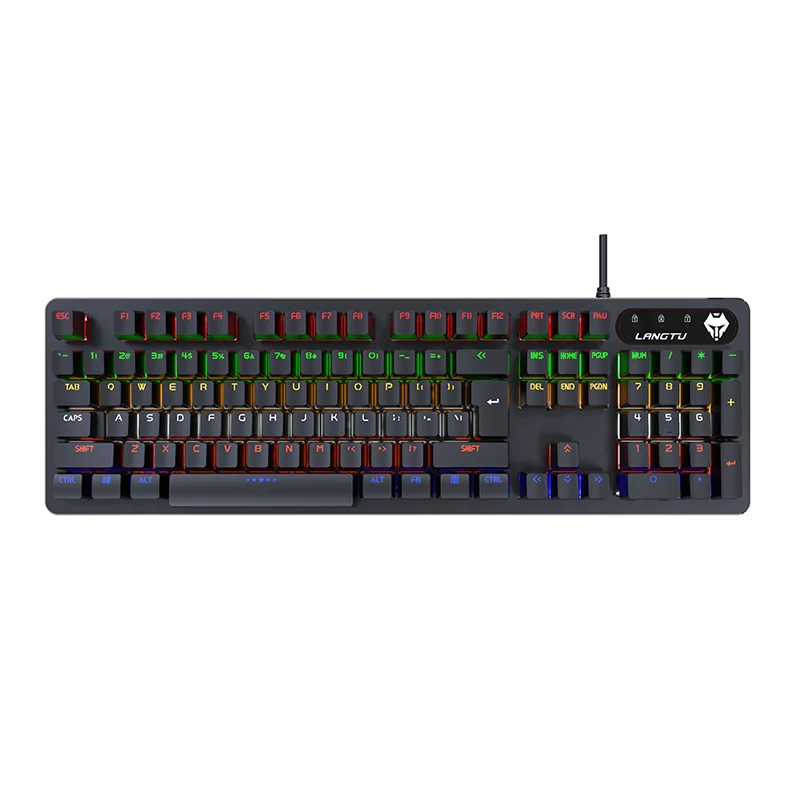LANGTU G100 Mechanical Game Keyboard, 6 Kinds Of Light Effects USB Keyboard Backlit RGB LED, Keys