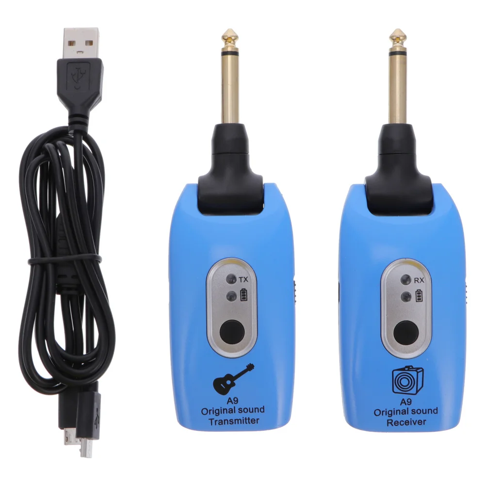 

1 Set Mini Portable Rechargeable 2.4GHz Rotatable Durable Wireless Receiver System Transceiver for Guitar Bass Violin