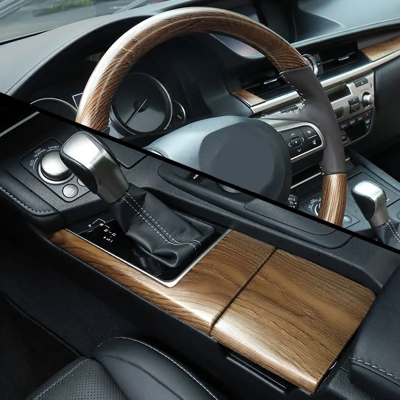 Lsrtw2017 для Lexus Es ES200 250 300h Автомобильная Шестерня подлокотник приборной панели древесины зерна интерьера Аксессуары для формовки