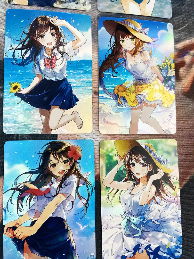 9 ピース セットacg夏ビーチ活力ガール水着ビキニセクシーな女の子のおもちゃ趣味趣味グッズゲームアニメコレクションカード ゲーム コレクションカード Aliexpress